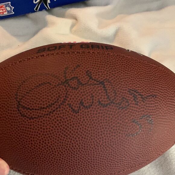 NFL BEARS | Autographed Signed Brown Official Size FOOTBALL - Picture 5 of 6